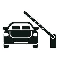 Car paid parking icon simple vector. Space garage vector