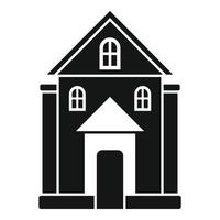 Fear house icon simple vector. Castle tree vector