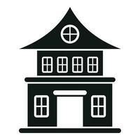 Mansion house icon simple vector. Creepy horror vector