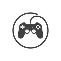 vídeo juego controlador logo icono vector ilustración