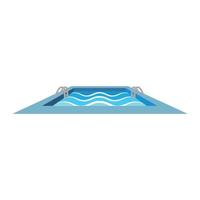 nadando piscina icono logo vector ilustración diseño