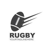 rugby icono vector ilustración diseño