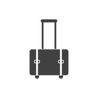 suitcase icon logo vector illustration