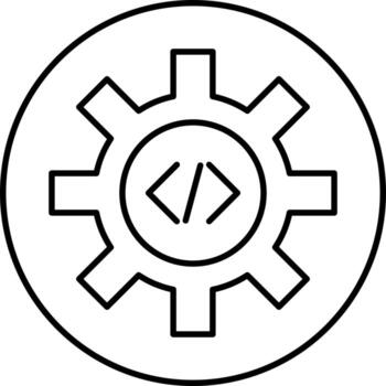 icono de vector de optimización de código único