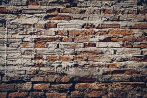 old brick wall texture and background with copy space. photo