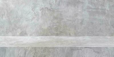 concrete texture table product display background with copy space. photo