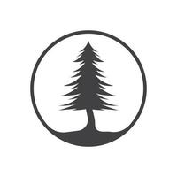 pines tree vector illustration design