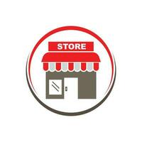 store icon logo vector illustration