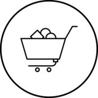 Unique Shopping Cart II Vector Icon