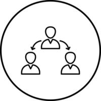 Unique Connected Users Vector Icon
