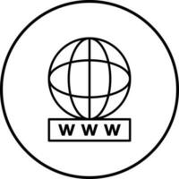 Unique World Wide Web Vector Icon