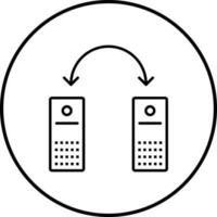 Unique Connected Systems Vector Icon