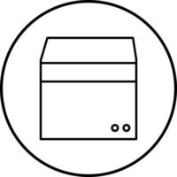 icono de vector de caja única