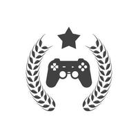 video game controller logo icon vector illustration