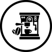 icono de vector de máquina de café