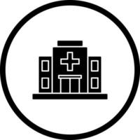 icono de vector de hospital