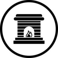 Fireplace Vector Icon