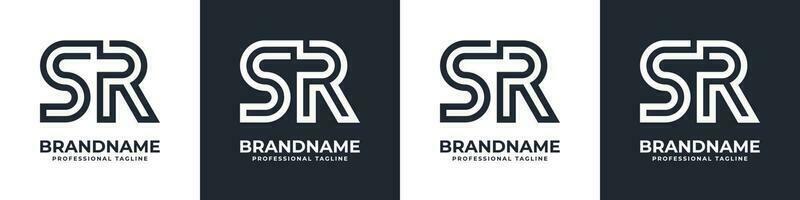 Simple RS Monogram Logo, suitable for any business with RS or SR initial. vector