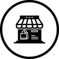 icono de vector de tienda