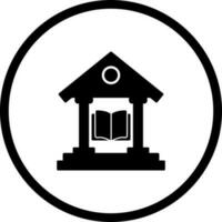 icono de vector de biblioteca