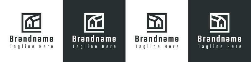 Letter E or G Home Logo, suitable for any business related to home with E or G initial. vector
