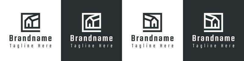 Letter E or G Home Logo, suitable for any business related to home with E or G initial. vector