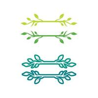 leaf logo design vector for nature symbol template editable,Green leaf logo ecology nature element vector icon.