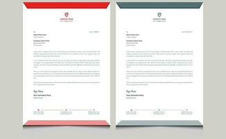 Elegant clean abstract creative modern professional corporate identity company business letterhead template design. vector