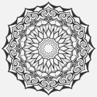 Circular pattern in form of mandala for Henna, Mehndi, tattoo, decoration. Decorative ornament in ethnic oriental style vector