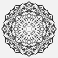 patrón circular en forma de mandala para henna, mehndi, tatuaje, decoración. ornamento decorativo en estilo étnico oriental vector