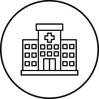 icono de vector de hospital