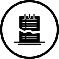 Corrupted List Vector Icon
