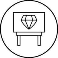 Diamond Exhibit Vector Icon