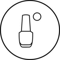 icono de vector de esmalte de uñas