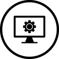 Monitor Screen Vector Icon