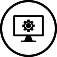 Monitor Screen Vector Icon