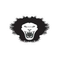lion head vector, black and white illustration, for logo design ready to convert eps file vector