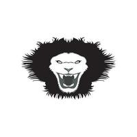 lion head vector, black and white illustration, for logo design ready to convert eps file vector