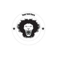 lion head vector, black and white illustration, for logo design ready to convert eps file vector