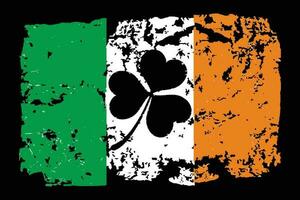 irlandesa bandera S t. patrick's día diseño vector