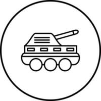 icono de vector de tanque de infantería