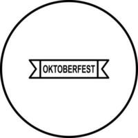 Oktoberfest Banner Vector Icon