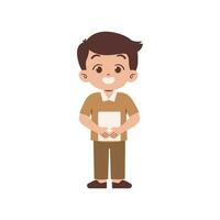 Indonesian male teacher in the classroom vector