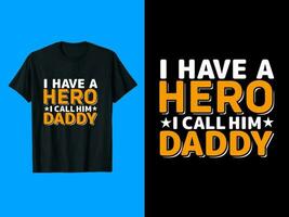 Daddy Typography T-Shirt Design vector