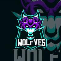 Wolves masscot logo illustration premium vector