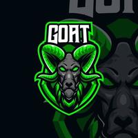 Goat masscot logo illustration premium vector