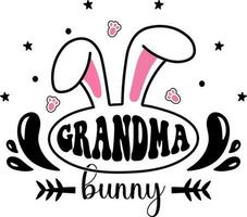 Family Bunny SVG Design, Easter SVG, Easter Shirt SVG vector