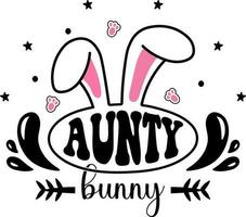 Family Bunny SVG Design, Easter SVG, Easter Shirt SVG vector