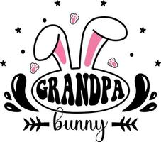 Family Bunny SVG Design, Easter SVG, Easter Shirt SVG vector