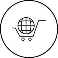 Global Shopping Vector Icon
